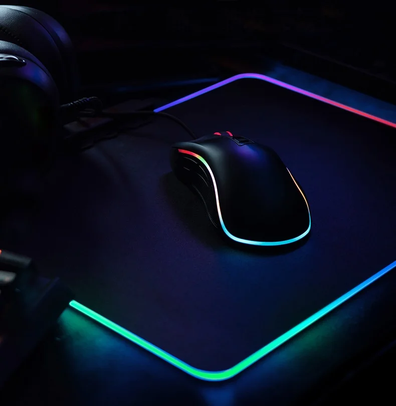 New 2023 RGB mousepad with custom logo and logo can also shine gaming mousepad logo