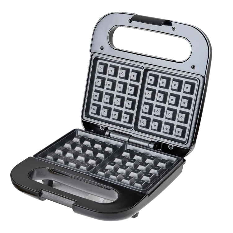 Factory Price 2 Slices Snack Mini waffle maker Electric Sandwich Panini Maker Non Stick Detachable Grill