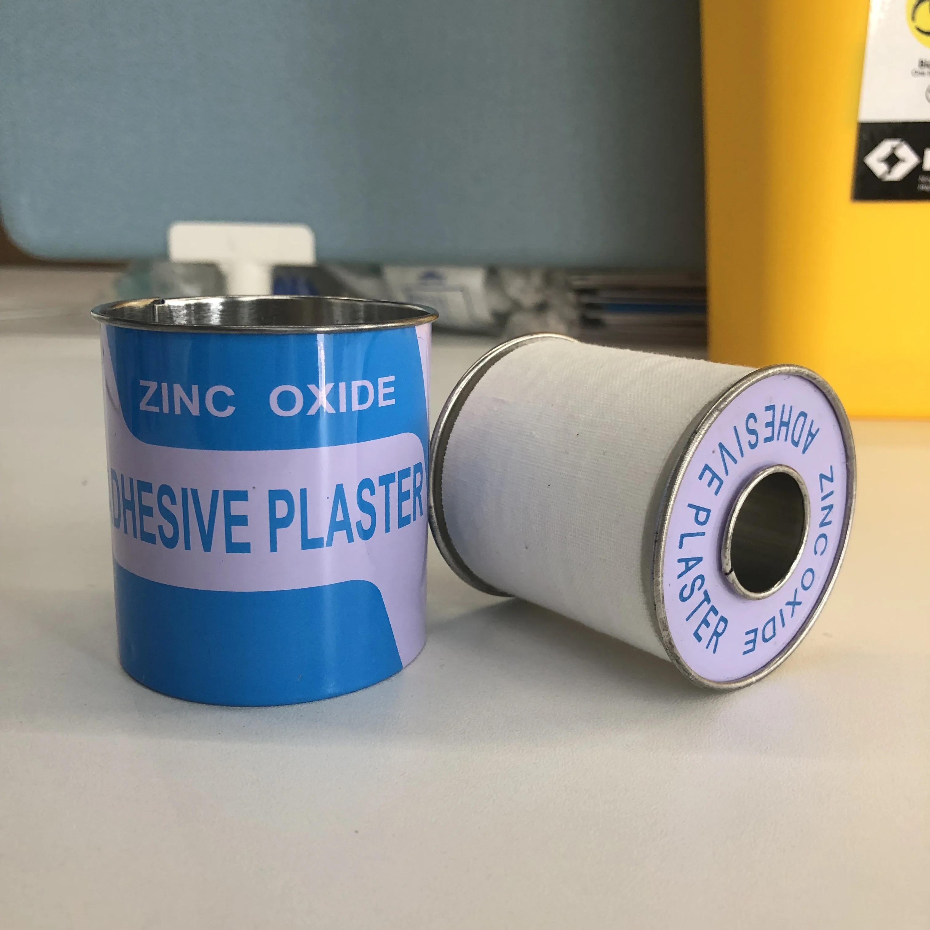 Хлопковая текстильная медицинская клейкая лента из оксида цинка