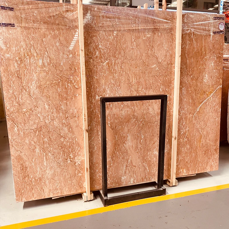 AST OEM/ODM orangepeel red marmo baldosa high-quality stone best popular marble wall/floor tiles for bathroom walls