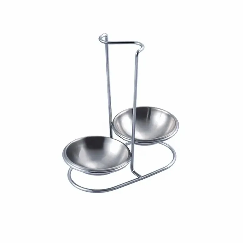 Stainless steel 201 Kitchen soup spoon holder plate,soup shell rack