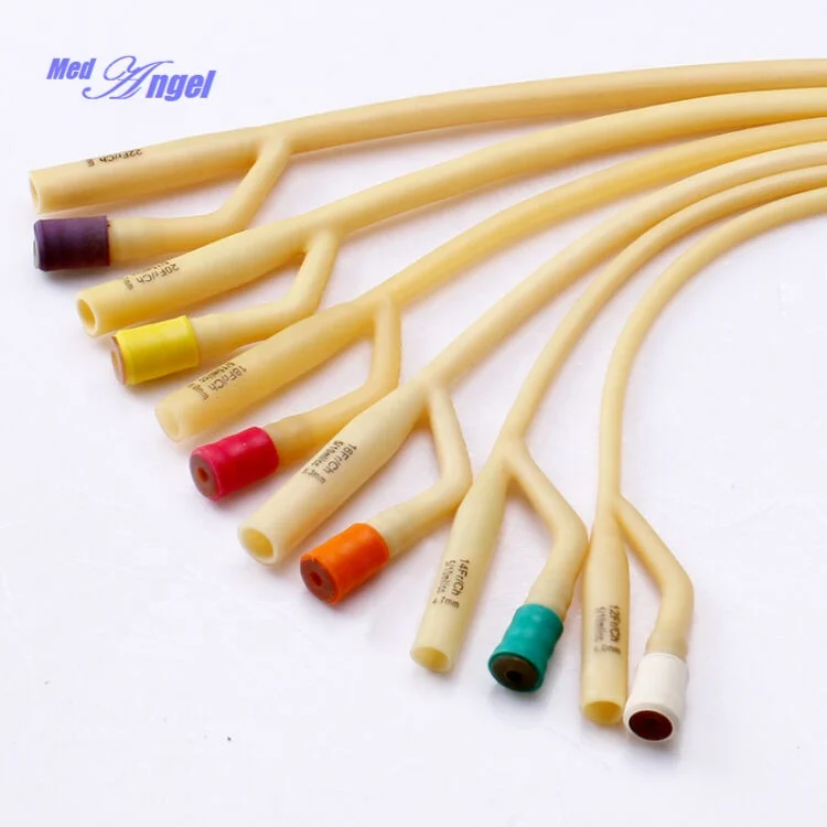 CE ISO13485 Foley Catheter Disposable Sterile 100% Silicone Coated Latex Foley Balloon Catheter