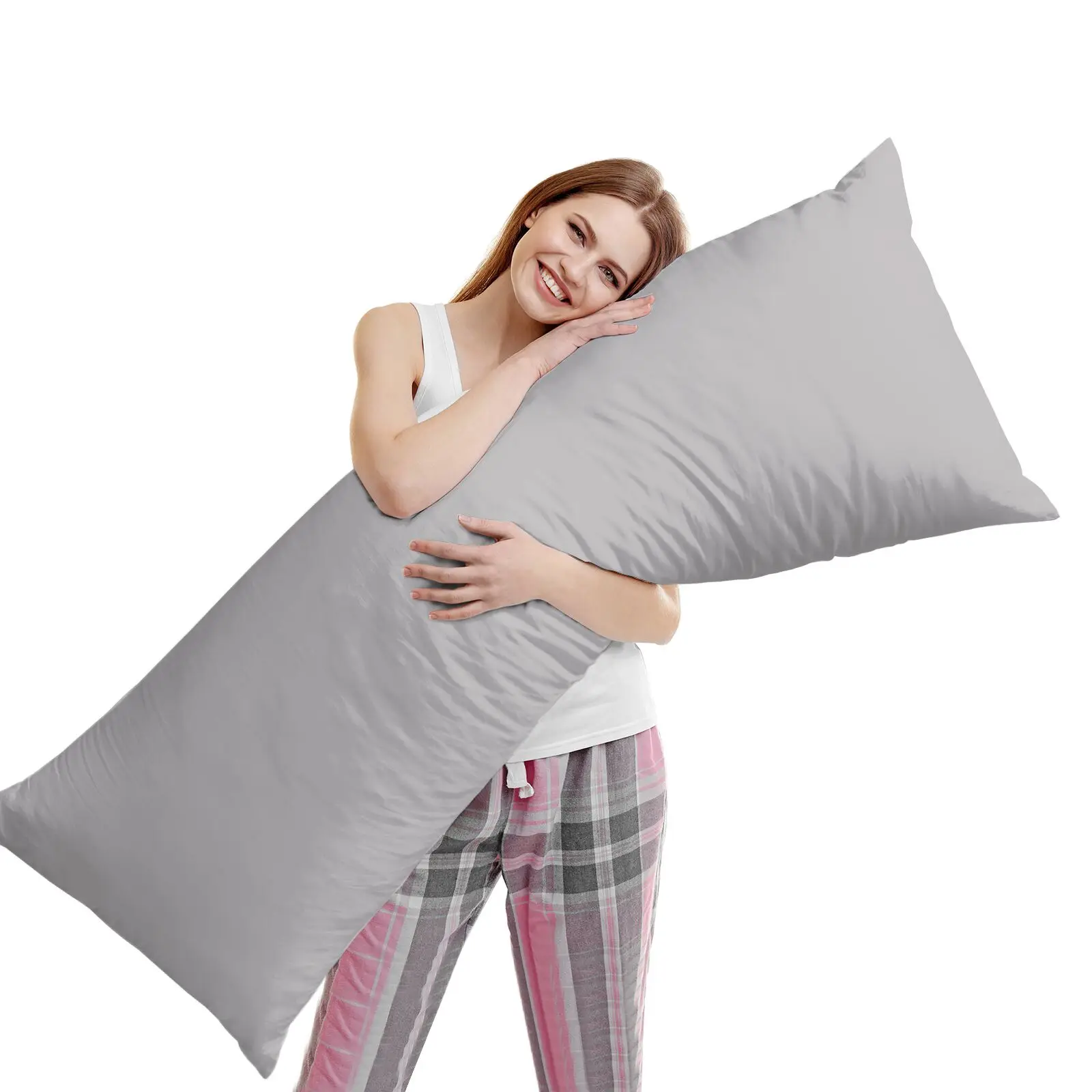 SHERWOOD Body Pillow 20 x 54 Inch 100% Cotton Super Plush Down Alternative Soft Long Body Pillow Bed Pillow for Sleeping