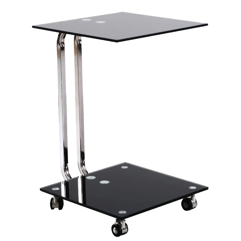 
Popular Design Portable Wheeled Unique Moroccan Glass End Table 