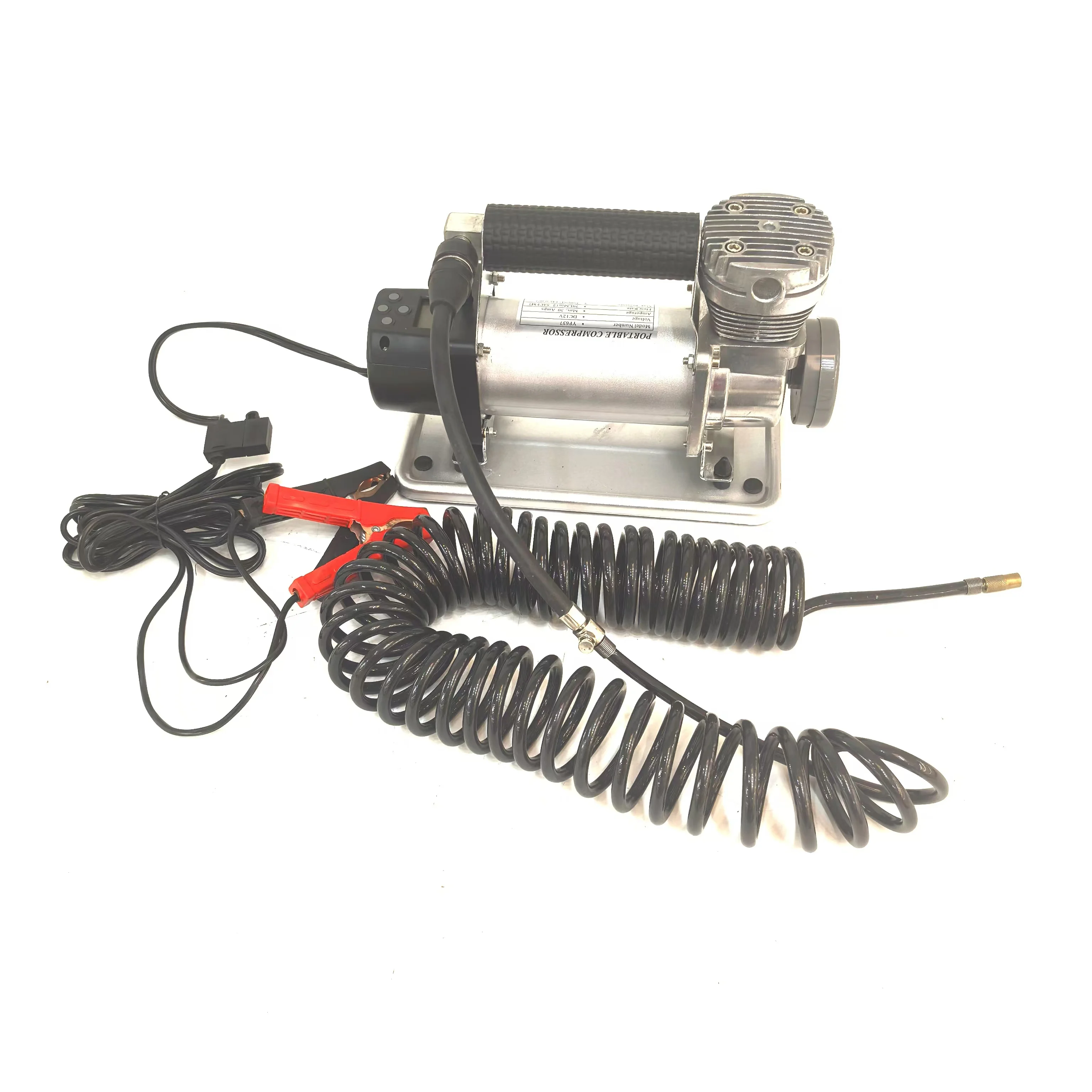 Высокого давления металлический автомобильный воздушный компрессор сверхмощный насос со шлангом