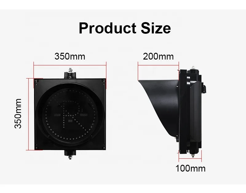 Customize round 300mm  NO parking LED traffic sign light