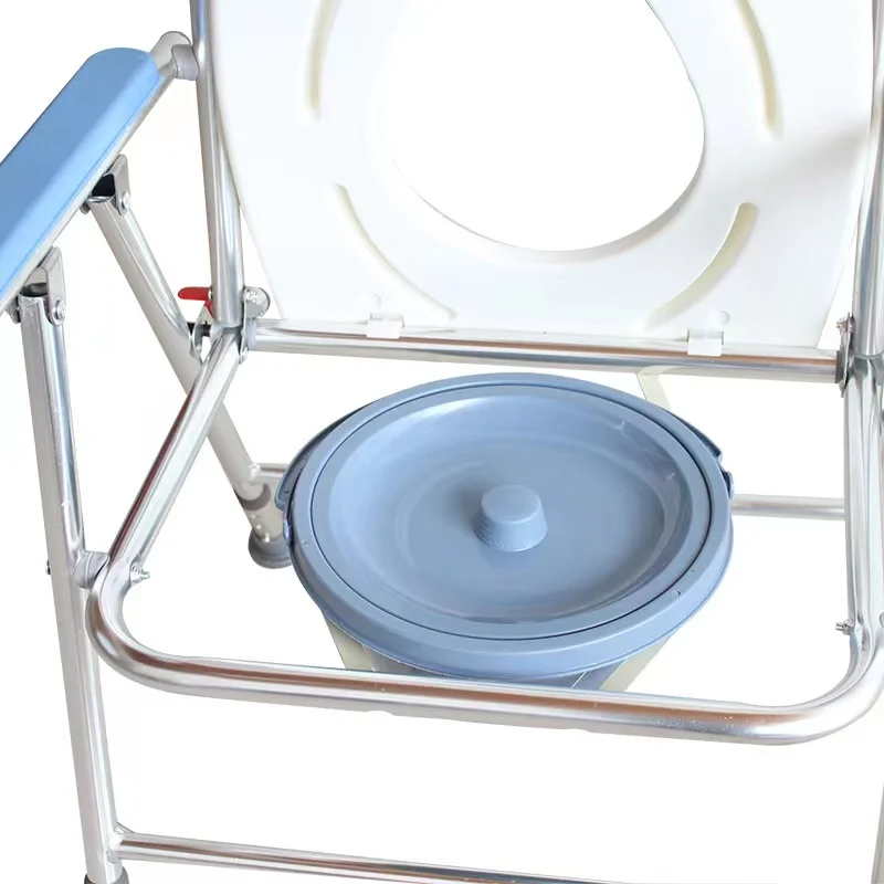 Factory Direct Sale Stainless Steel Adjustable Folding Bathroom Shower Toilet Chair