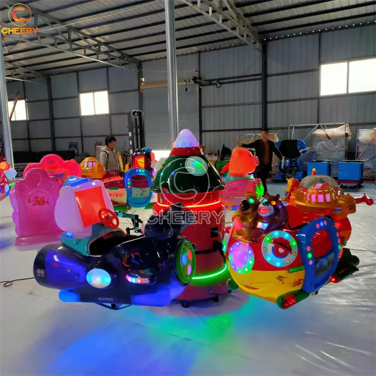 Cheap kids attraction amusement park rides animal theme rotating lifting small plane mini airplane ride