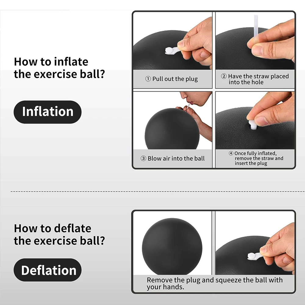 Custom Small Mini Yoga Ball 8 Inch 120g Barre Exercise Stability Workout Training Gym Anti Burst Slip Fitness Pilates Balls