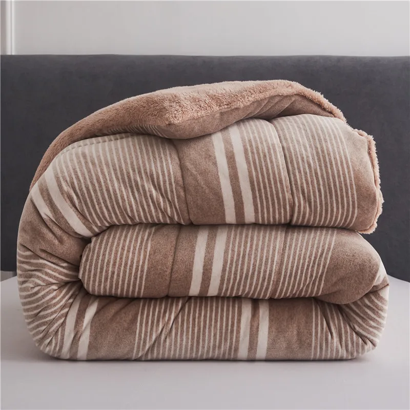 Luxury Design Microfiber Comforter Set Fleece  Blanket Polyester Bedding Sets