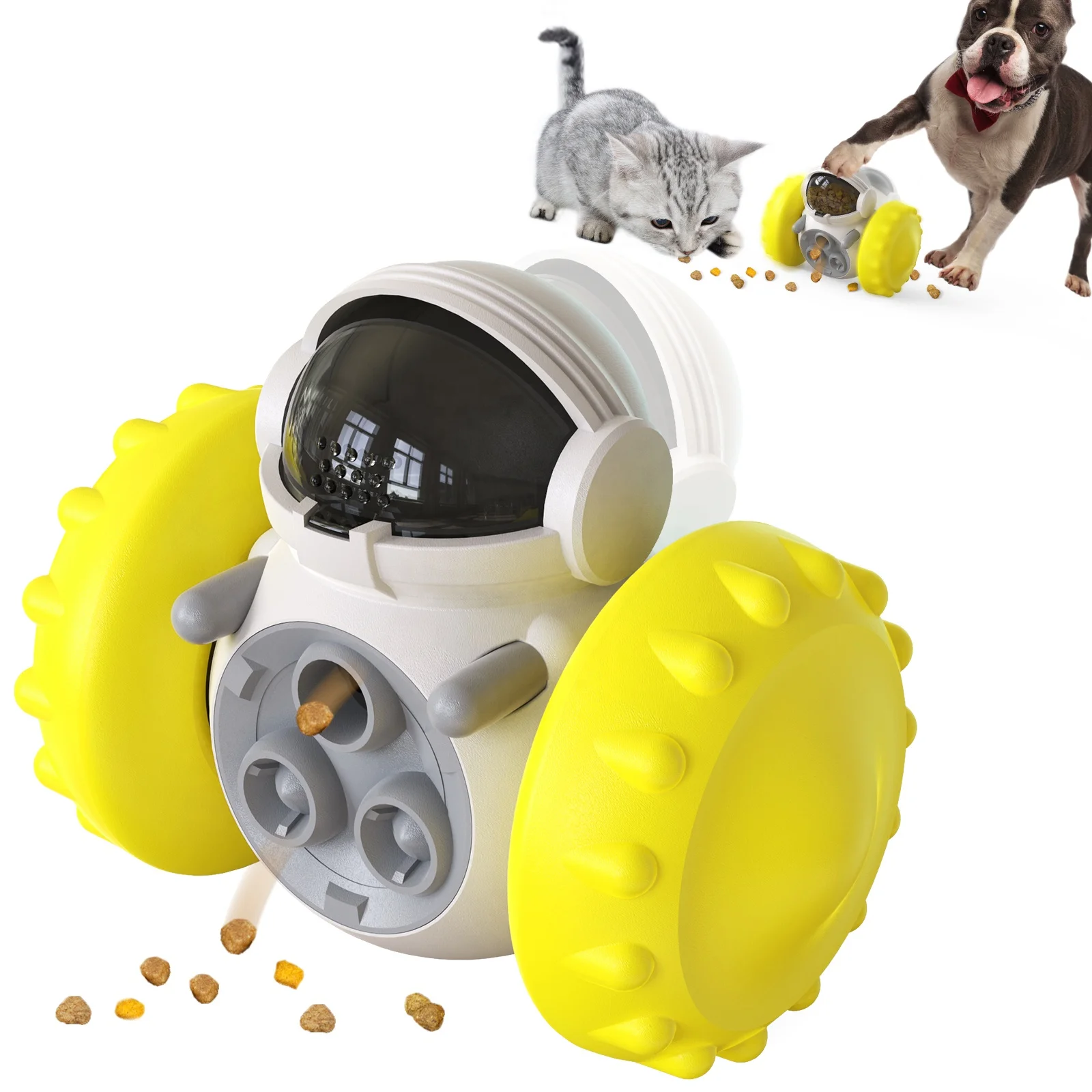 Pet Puzzle Feeder Treat Dispensing Toy for Cat and Dog Interactive IQ training toy food leaking toy