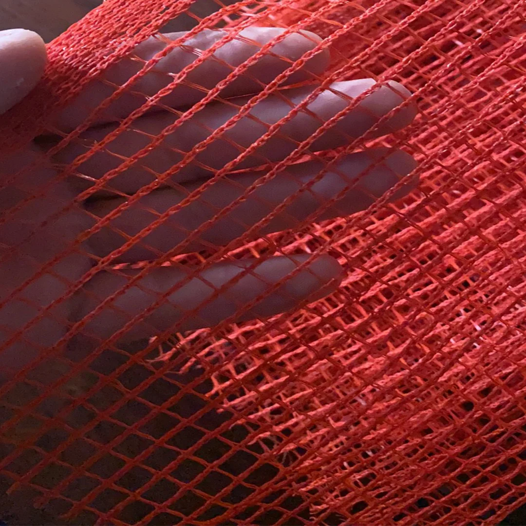 Orange construction safety net with 100% virgin HDPE +UV stabilized with 50%-80% shade rate used for scaffold protect