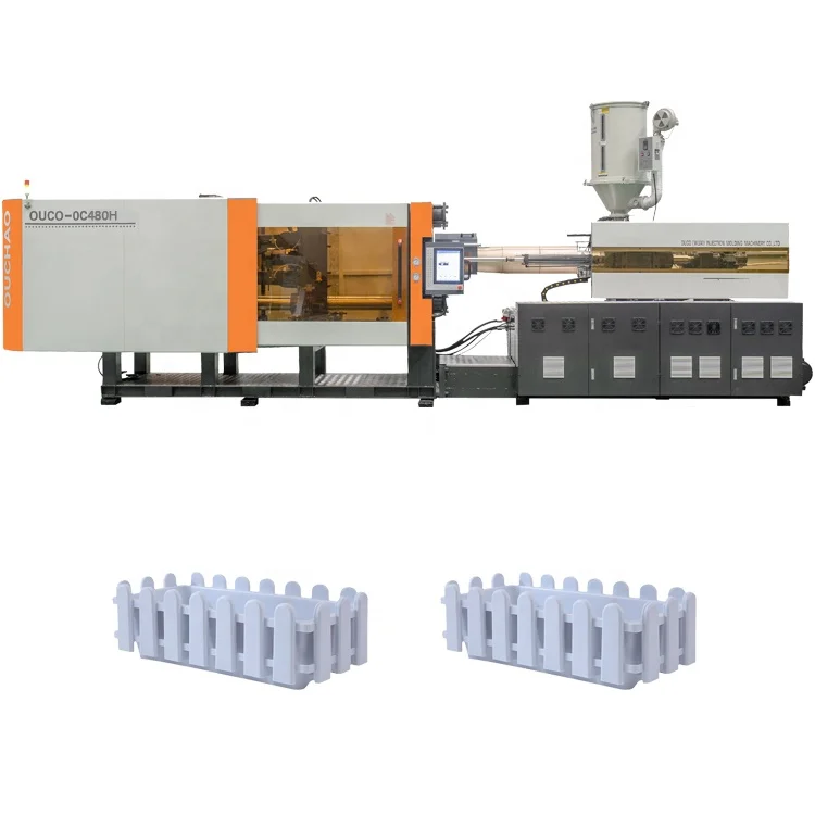OUCO 480T High Quality Hydraulic Servo Plastic Fence Flower Pots Horizontal Injection Molding Machine