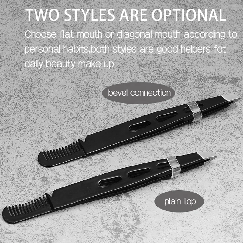 Wholesale Manufacturer Stainless Steel Eyebrow Tweezers Set With Comb
