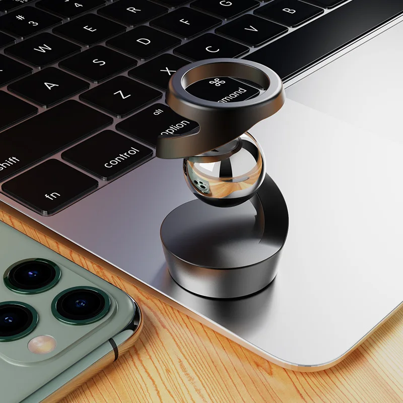 Desk Optical Illusion Kinetic Spinning Gadget Toy Rotary Gyro Suspended Ball Desktop Fidget Spinner Gift Toy