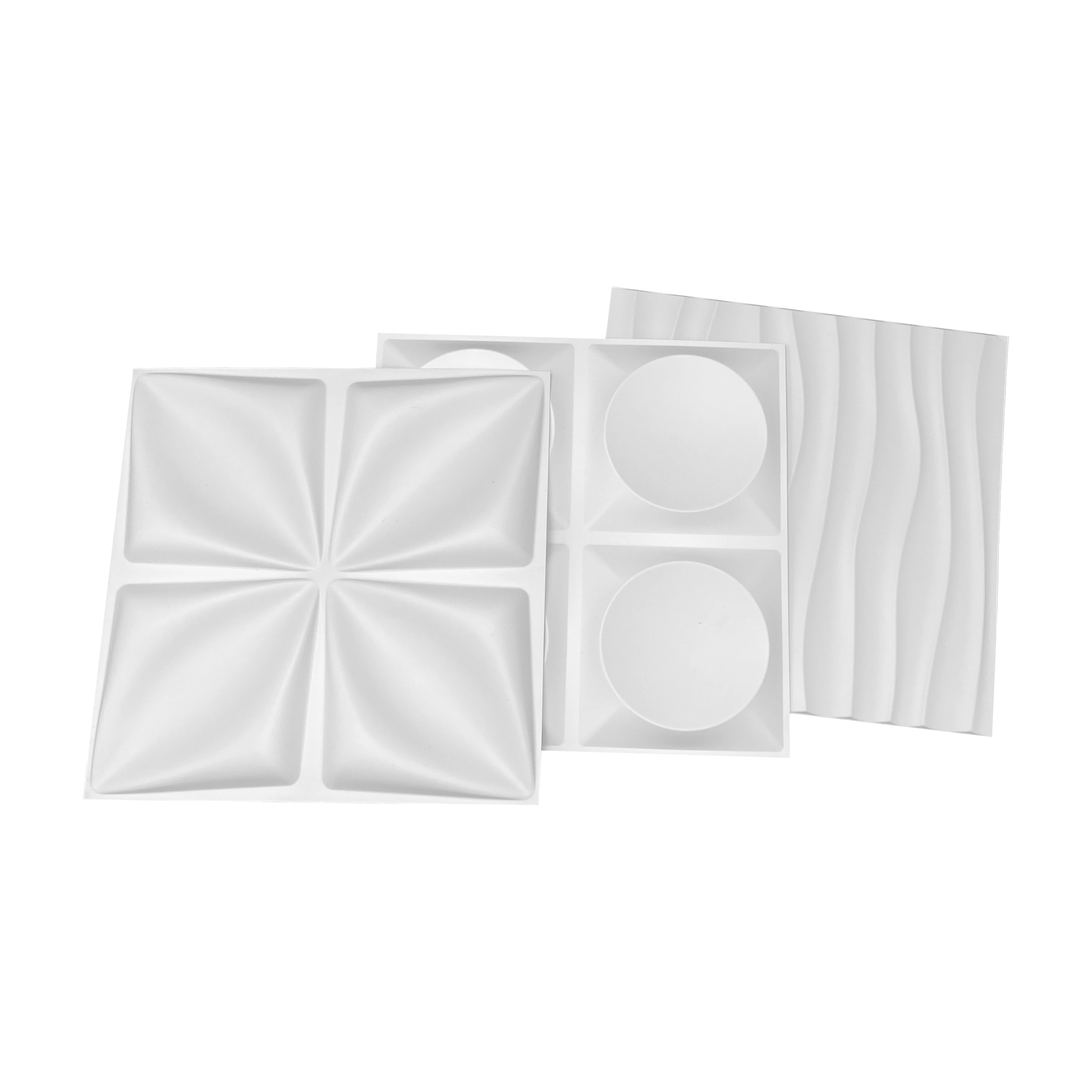 Waterproof 3D pvc wall panel 30*30cm cheap price easy shipping 3d wall covering decoration