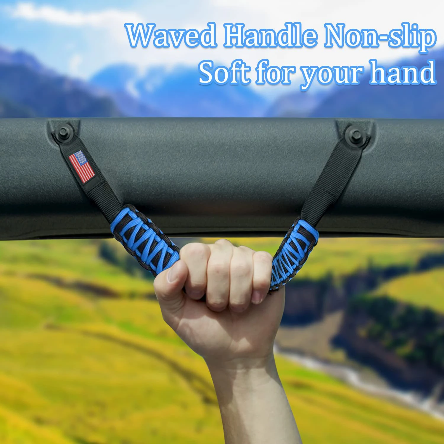 Wholesale Handmade Car Grip Paracord Handle Grab Durable Accessory for Hiking & Outdoor activity