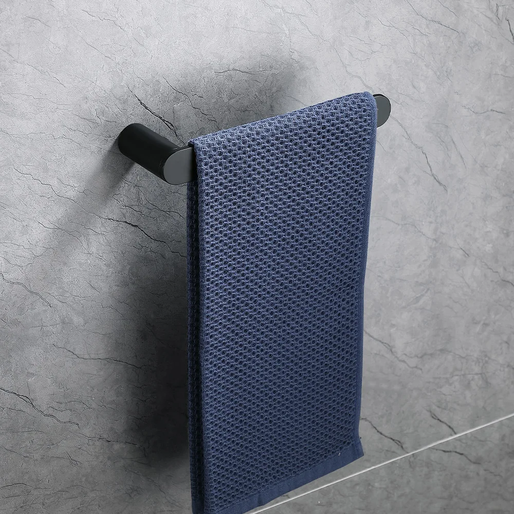 High-end Solid Stainless Steel 304 Toilet Paper Holder Coat Hook Popular Satin Black Gold Towel Holder