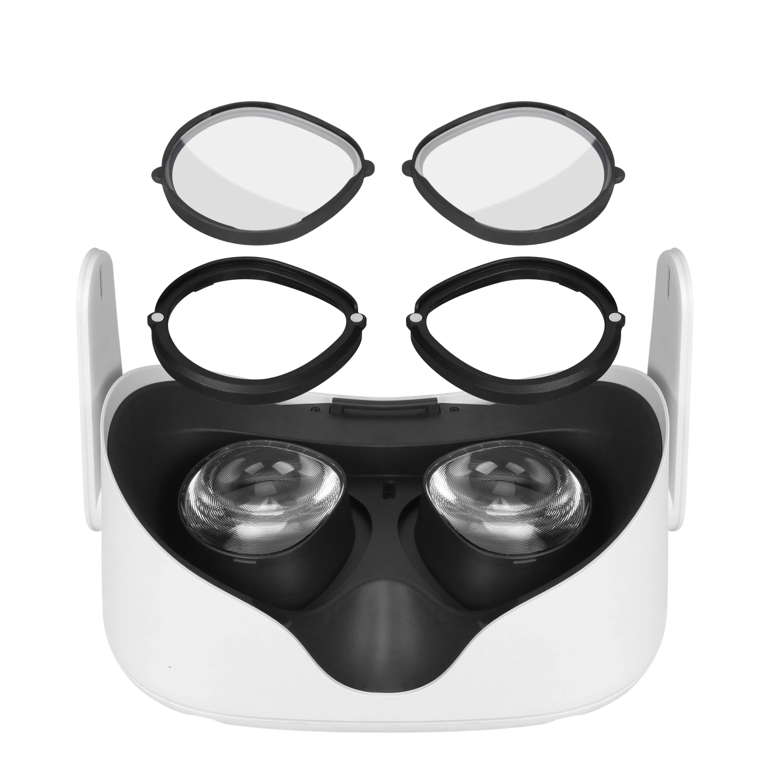 Durable anti-scratch ring for oculus quest 2 lenses can protect myopia glasses against blue frames