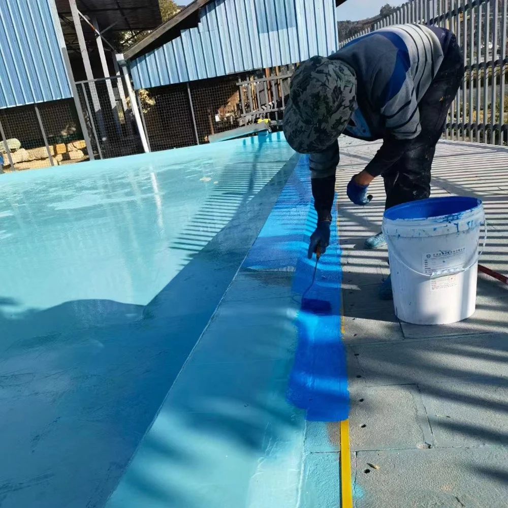 Spray Polyurea Liquid Floor Coating For Water World Environmentally Friendly
