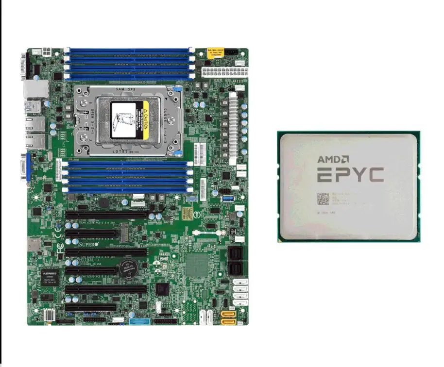 Supermicro H11SSL-i Mainboard with AMD EPYC 7551P CPU 32 Cores 2GH Up to 3.0GHz