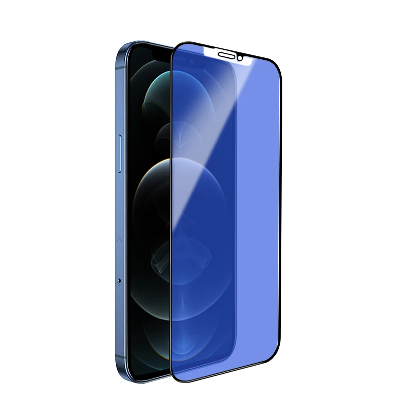 Anti blue 3d Tempered Glass Screen Protector For Iphone 12 13 Pro 11 Pro Xs Max HD Clear Anti Shock Cell Phone Film