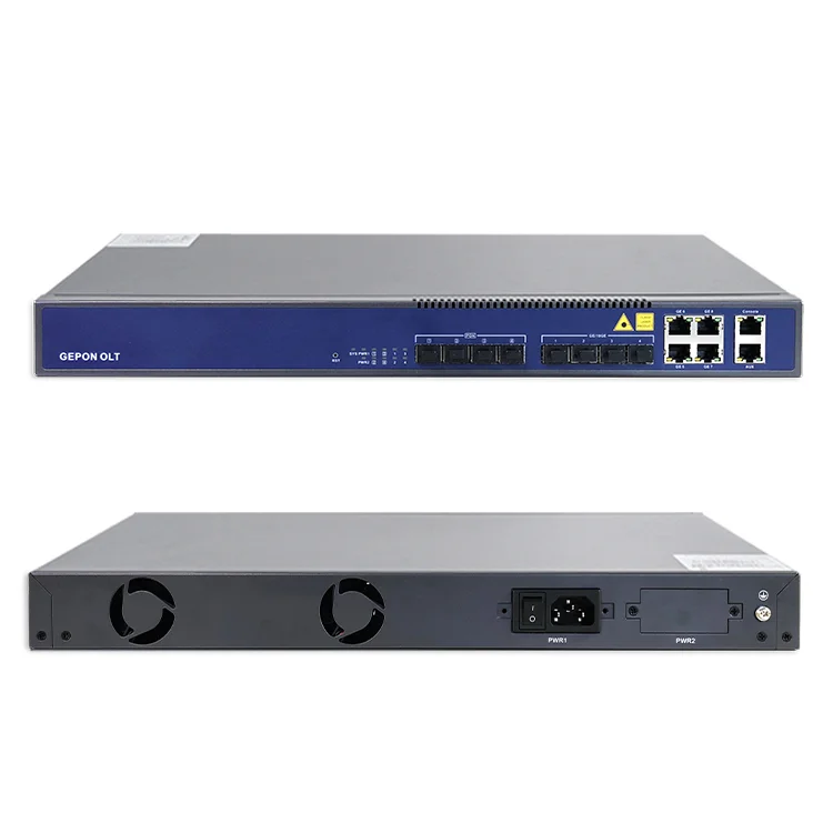 FTTH PON OLT Rack Mount 1u Fiber optic 4 8 16 Ports Hot sell 20km GEPON GPON/EPON