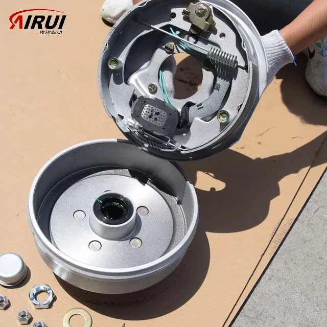High Quality Factory Direct Sales Airui 12 Inch Dacromet Electric Brake and Drum for Box Trailer Accessories / RV Use