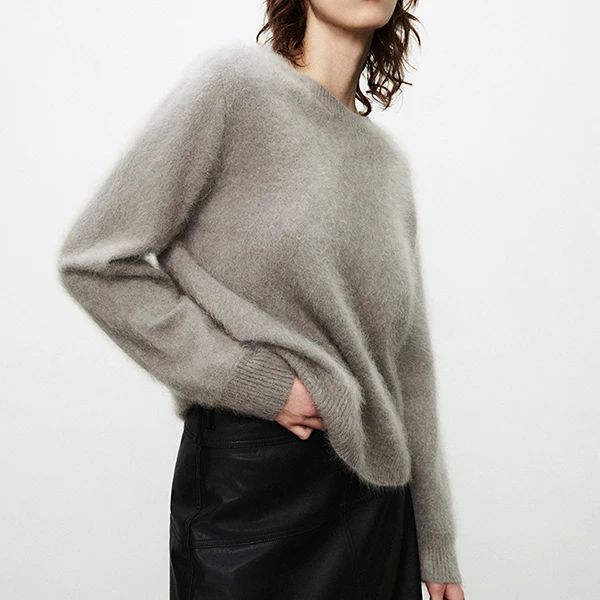 2024 New Cloud Brushed Cashmere Jumper Women winter wool Brushed Cashmere Pullover Sweater