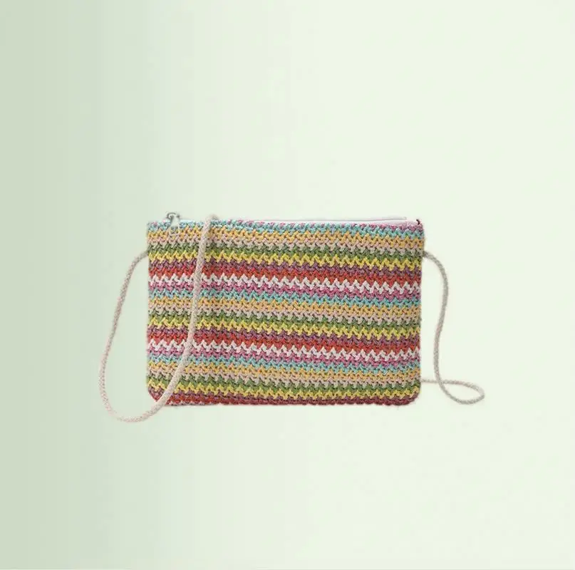 Women Fashion Wholesale Colorful Shoulder Handbag Storage Bag Ethnic Style Girls Bags Eco Friendly Travelling Beach