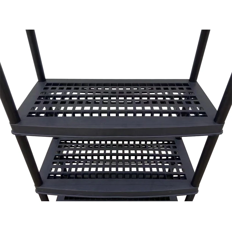 5 layers Boltless Warehouse Store Home Garage Plastic Storage Shelf Plastic Shelving Unit