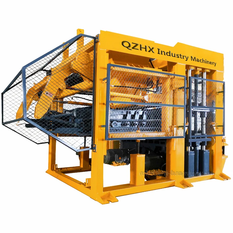 Morocco hollow block making machine fully automatic hydraulic concrete paver machine 8 inch block business