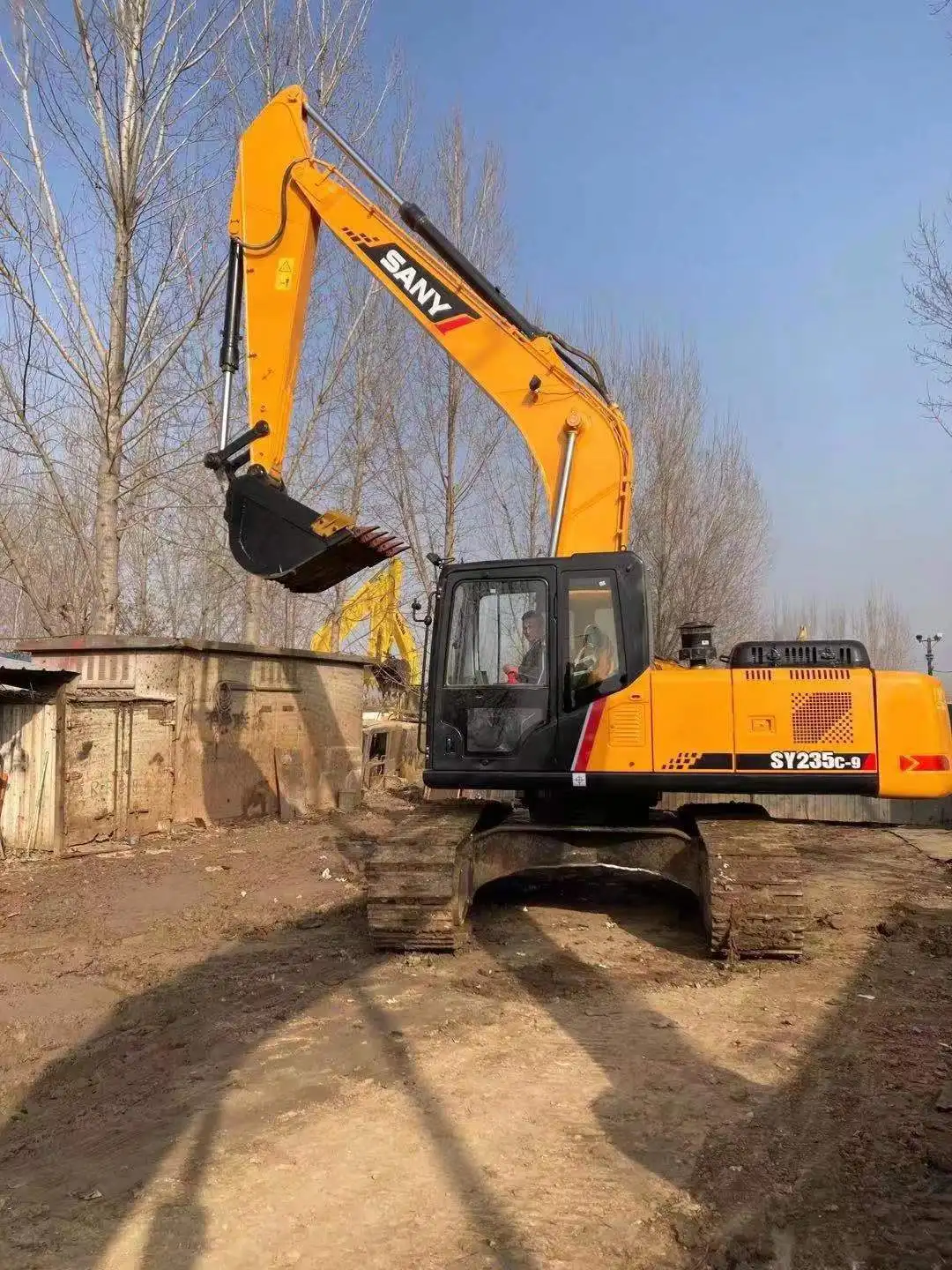 Китайская строительная машина б/у экскаватор SANY SY 235c-9/гусеничный экскаваторы