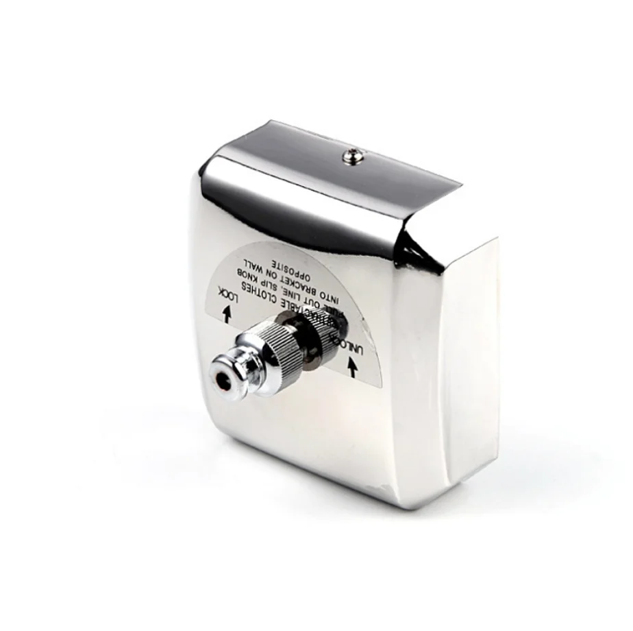 304 Stainless Steel Square Retractable Clothes Line Wall Mounted Clothes hanger line for Hotel