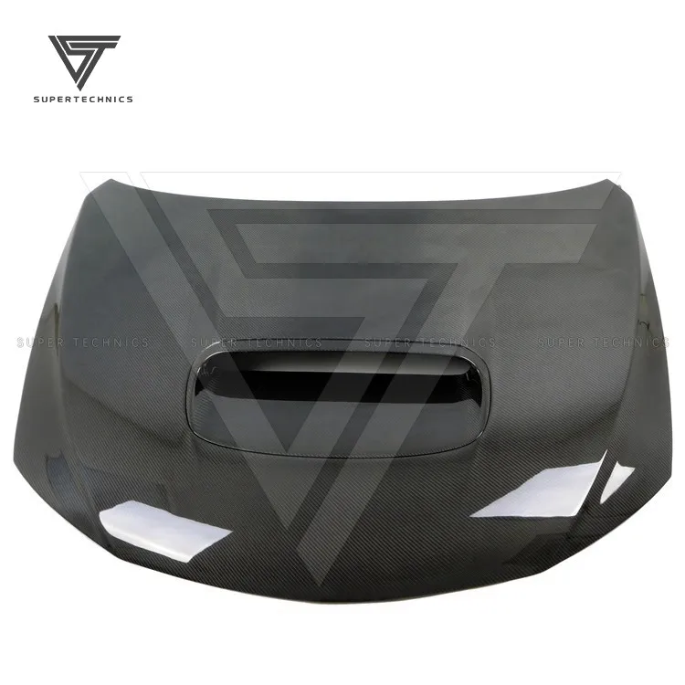 Sti Style Carbon Fiber Hood Vent For Subaru Impreza 10 Grb Gvb 2008-2011