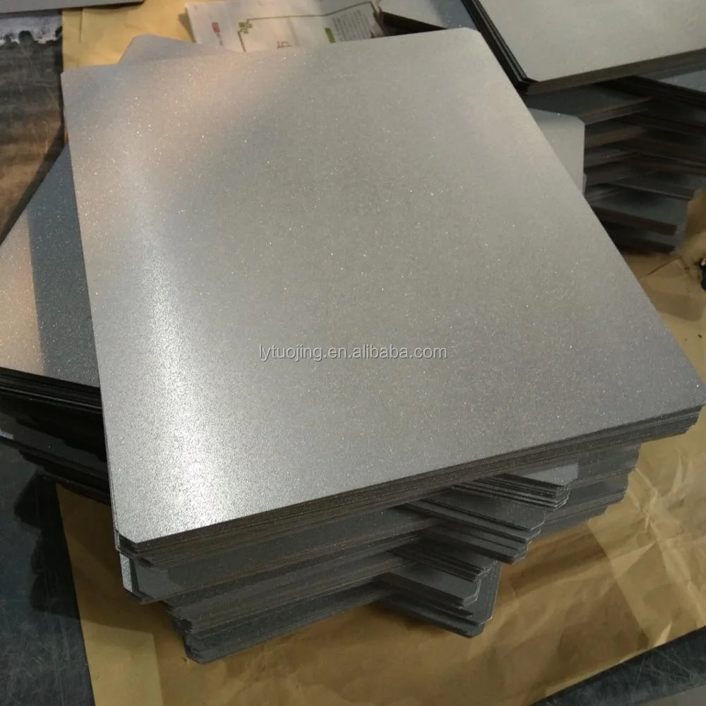 Sandblasted molybdenum sheet for vacuum furnace