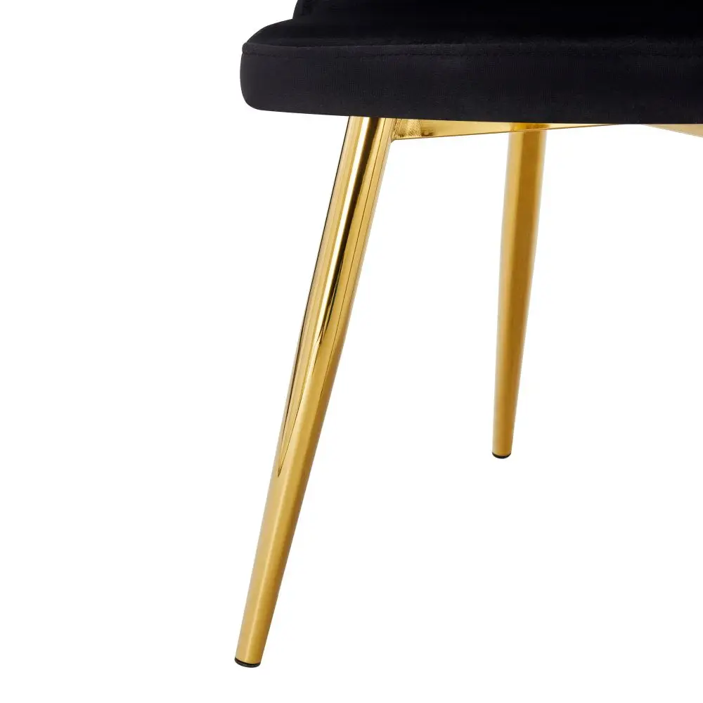 Factory Direct Sale Modern Nordic Classic Kitchen Chair High Quality Green Black Upholstery Velvet Dining Room Chair