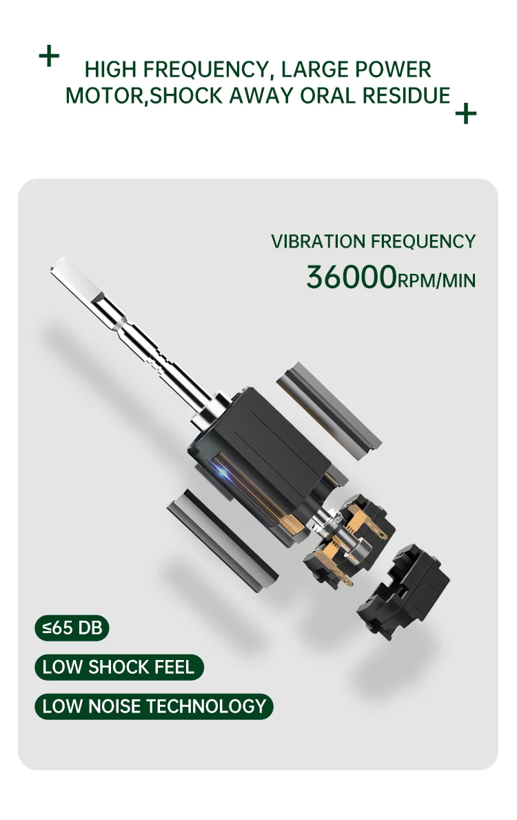 Перезаряжаемая электрическая зубная щетка с ЖК-дисплеем