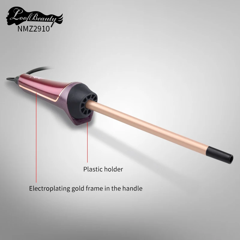 Single Tube 9mm Small Mini Tourmaline Coating Curling Iron
