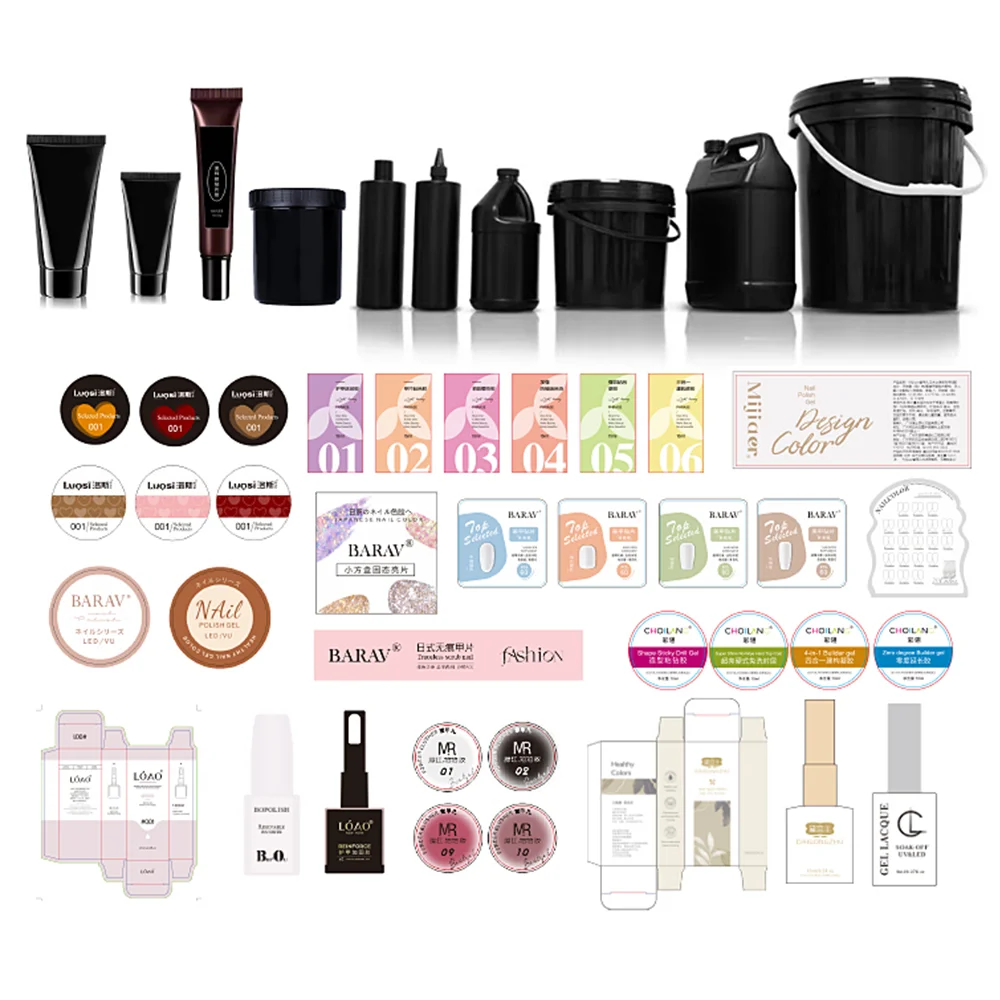 Nail Supplies Private Label Carve Gel Polish 3d Gel Nail Art Carving Builder Painting Gel Polish Set 60 Colour