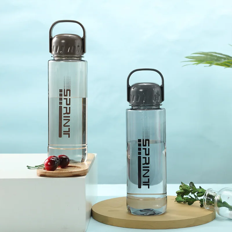 Plastic drinkware supply 1L large capacity BPA-free plastic sports fitness inspirational portable customizable water