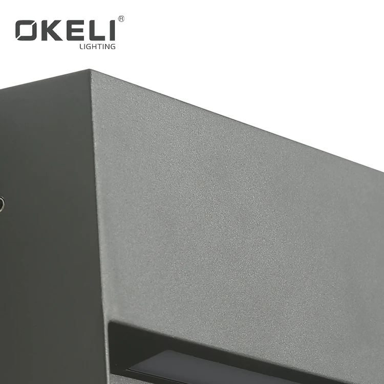 OKELI Energy Saving Outdoor Square Aluminum IP65 Waterproof Recessed Surface LED 5W Wall Lamp