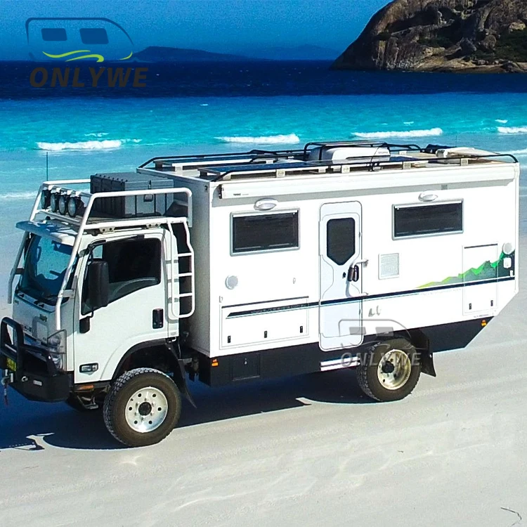 ONLYWE China off Road Expedition Vehicle Manufacturers Man 6x6 Expedition Pickup Truck Motorhome Camper Van for Sale