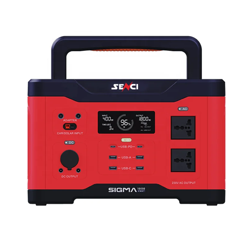 Senci MPPT Solar Rechargeable Power Station 300W 800W 1800W Power Station Portable for outdoor home
