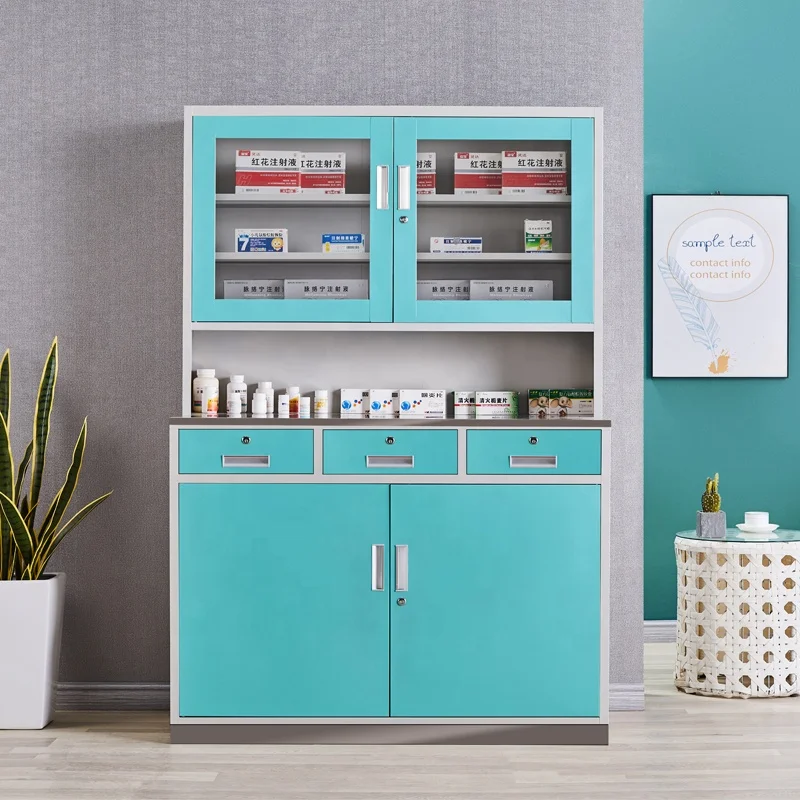 Medical cold rolled steel Operating room cabinet stainless steel medical drawers instrument cabinet