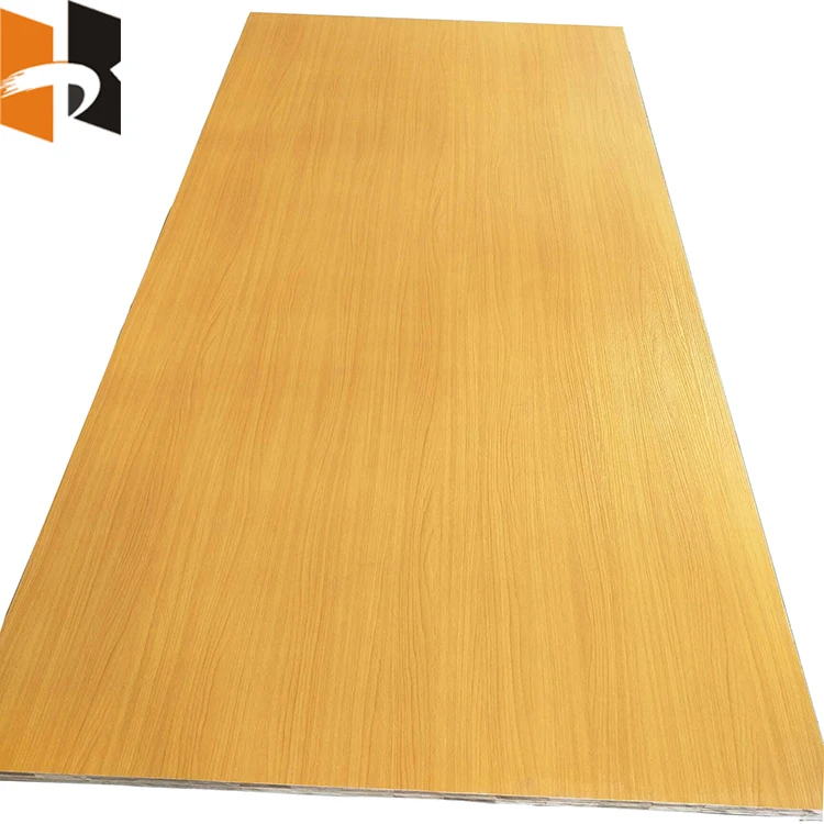 Marine Grade Waterproof Poplar Core Melamine Paper Finished Plywood