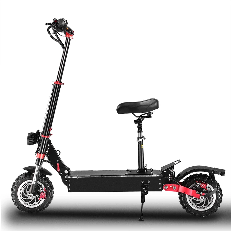 New Design Offroad Adult Electro Scooter 11 Inch 2800w Foldable Dual Motor Electric Scooter With Seat