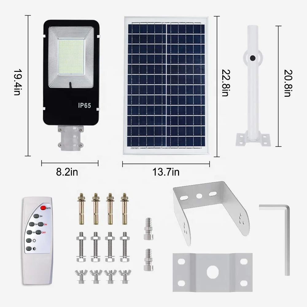 High Quality Street Light With Motion Sensor Lithium Battery Solar Lamp JD
