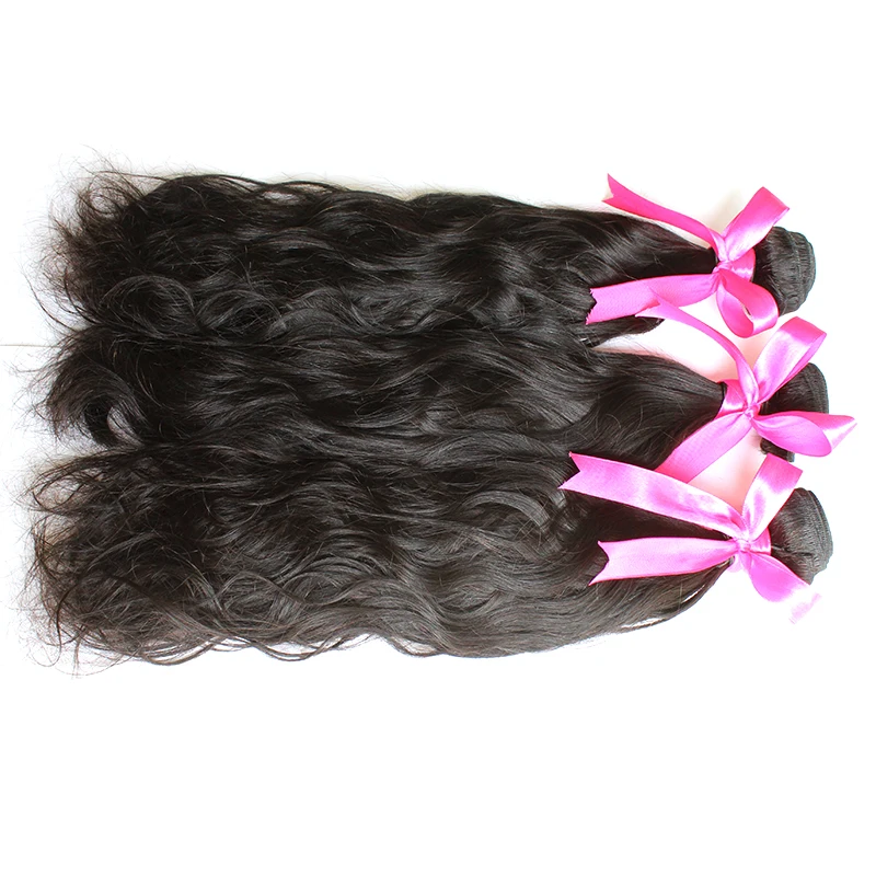 no tangle no shed hair weave wholesale natural wave Indian factory supply wavy