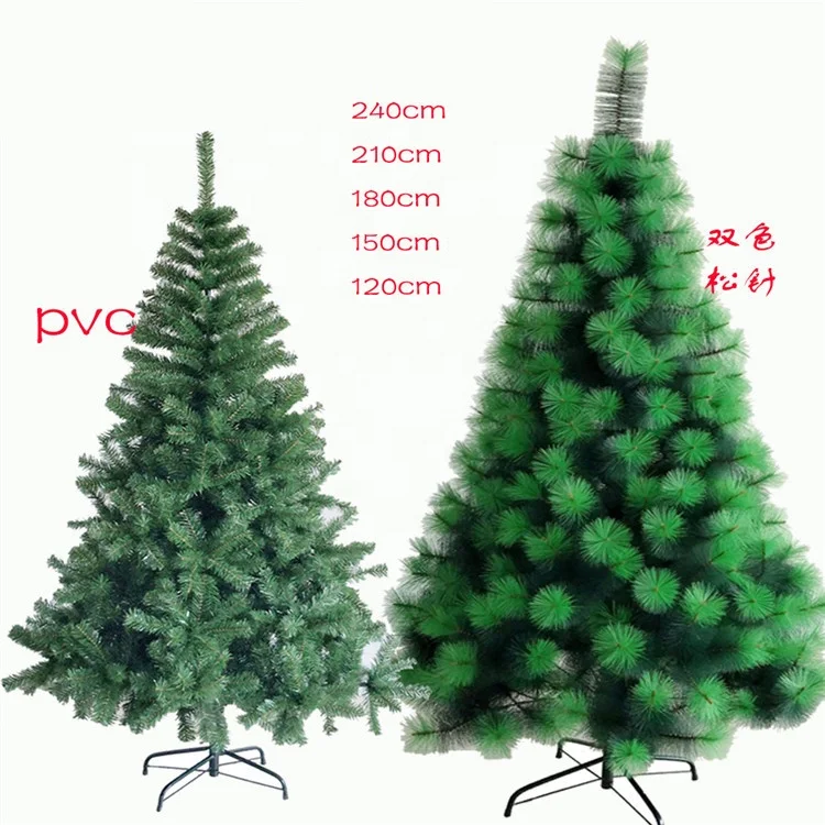 От 30 см до 300 см! Искусственная Пластиковая Зеленая сосна игла для Рождественского украшения